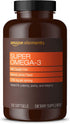 Amazon Elements Super Omega-3, Wild-Caught Fish Oil, Natural Lemon Flavor, EPA &