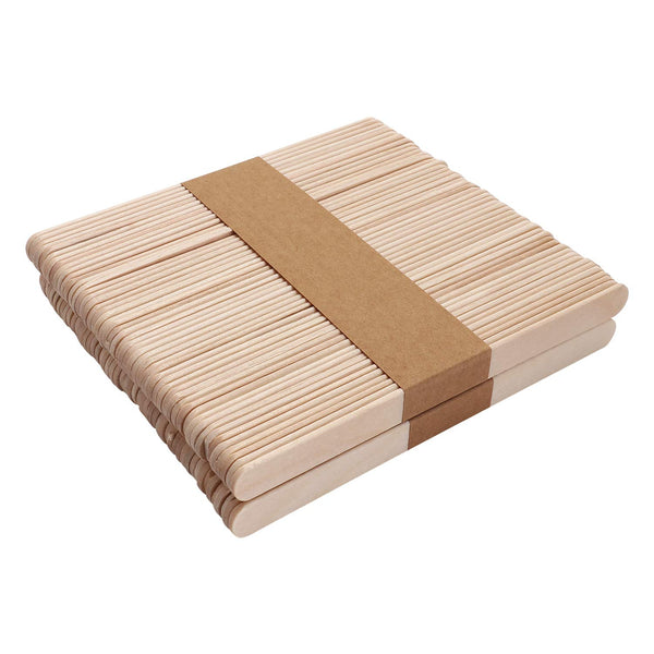 Xujia Small All Natural Wax Applicator Sticks, 4 Inch (Pack of 100)