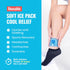 ICEWRAPS Hot & Cold Ice Packs - 3 x 5 in. Soft Gel Packs – Reusable for Injuries, Headaches, Joints, Fevers, & More (6