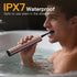 M23 30-Day IPX7 Travel Electric Toothbrush for Adults, Retractable Portable Sonic Toothbrush, Aluminum Body, Battery
