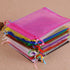 50pc 4x6 inches Gifts Wrap Bags Mixed Color, Organza Sheer Fabric Drawstring Pouches for Baby Shower Favor