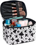 Gothic Mushroom Makeup Bag Large Opening Design Makeup Bag Cosmetic Organizer Storage Case Makeup Organizer Bag for Travel with Makeup Brushes Compartments