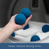 S&T INC. Reusable Plastic Dryer Balls, 6 Pack, Dark Blue, 2.5 in Fabric Softener for Laundry.