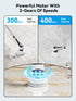Electric Spin Scrubber, Cordless Cleaning Brush with Power Display, IP68 Waterproof, 8 Replaceable Brush Heads