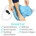 Vive Compression Ankle Ice Pack Wrap for Foot Pain Relief, Soft Cold Brace for Swelling, Sprains, Fractures