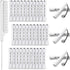 WILLBOND 36 Pieces Cold Wave Rod Hair Perm Rods with Steel Rat Tail Comb for Hairdressing Styling