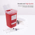 Alcedo Sharps Container for Home Use and Professional 1 Quart (3-Pack) | Biohazard Needle and Syringe Disposal | Small Portable Container for Travel