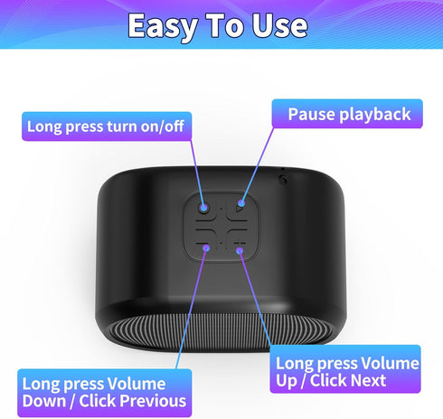 GUSUCIN Fireplace Crackling Sound Maker for Electric Fireplace, Rechargeable Realistic Fireplace Sound Box, Fire