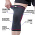 Pro Gear Labs 2-Pack Knee Compression Sleeves for Men & Women Black Knee Brace for Running, Arthritis, Meniscus Tear