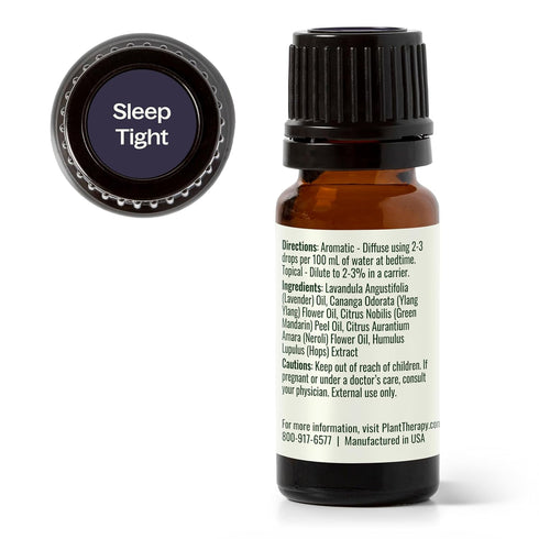 Plant Therapy Sleep Tight Essential Oil Blend - 10 mL (1/3 oz) 100% Pure, Undiluted, Therapeutic Grade