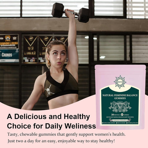 ZKTIA Gummies Immune 60 Gummies 30 Premium Feminine Balance - Vaginal Probiotics for Womens Health & Wellness - Support