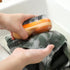 Laundry Stain Brush 2 Pack, Two-Side Soft Bristle Scrub Brush for Stain Removal, Silicone Household Washing Brush