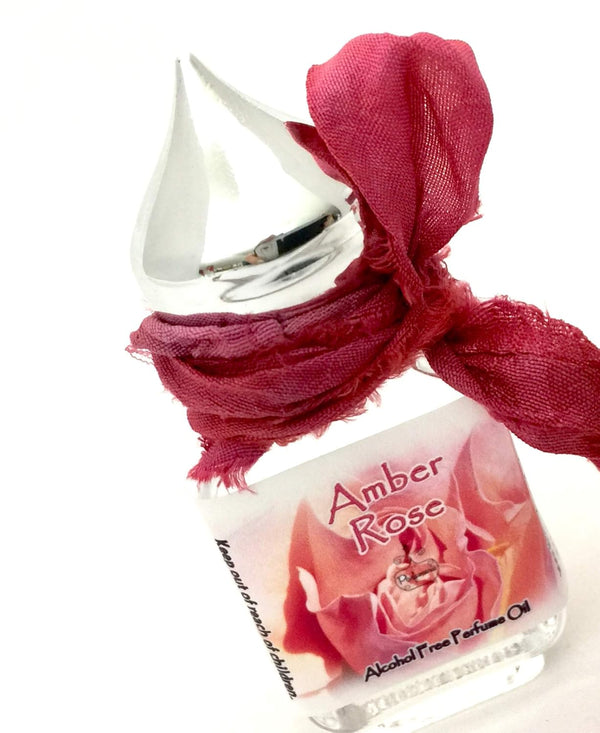 The Parfumerie 1/3 oz. Bottle of Amber Rose Grade A Perfume Oil Alcohol Free