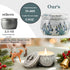Set 6 Pack 5.7oz 30-35 Candle for Women Gift, Scented Candles, Large Natural Soy Wax Candles in Tins, Stress Relief