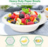 20oz Paper Bowls Disposable, 50 Pack Heavy Duty Compostable Bowls for Hot Soup, Salad, Ice Cream, Biodegradable