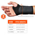 Ergodyne ProFlex 4000 Single Strap Wrist Support, Black, Small, Left Hand