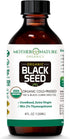 Mother Nature USDA Organic Black Seed Oil, Cold Pressed, 4oz for Immune and Joint Support