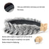 Wide Braided Headband Hoop Hair Accessories for Women and Girls, Elastic Non-slip Band (Silver Grey)