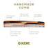 Kent 6T 6.9 Inch Double Tooth Hair Dressing Comb for Hair, Beard, and Mustache, Coarse and Fine Hair Styling, Made in