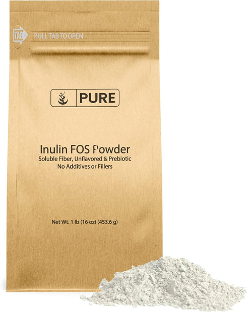 Pure Original Ingredients Inulin FOS Powder, 1 lb, Always Pure, No Fillers or Additives