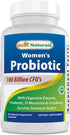 Best Naturals Probiotics for Women - 60 Delayed Capsules, 100 Billion CFU, 10 Strains + Prebiotics & Digestive Enzymes