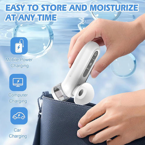 WIKINK 2 10ml Eye Steamer for Dry Eye, Pcs Portable Eye Steam Sprayer, Relief Dry Eyes, Double Hot and Cold Compress