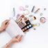 Weewooday 12 Pieces Canvas Makeup Bags, Plain Cosmetic Pouch with Zipper, Blank DIY Bags for Travel Wedding Teacher