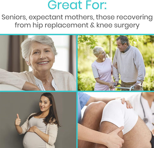 Sock Aid Device for Seniors with Shoe Horn Kit - Vive Adjustable Long Handle Sock Puller Aid