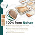 25 Disposable Palm Leaf Cutlery, Eco-Friendly Wooden Soup Spoons for Food, Party, Buffet (5 Inch)