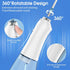 H2ofloss Portable Water Dental Flosser with 5 Modes, 6 Replaceable Jet Tips, Rechargeable, IPX7 Waterproof, 300ml