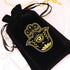 ARTSY CRAFTS 6x9" Hamsa Hand Velvet Jewelry Pouch Gift Bags, Fatima Hand Evil Eye Drawstring Oracle Tarot Bags