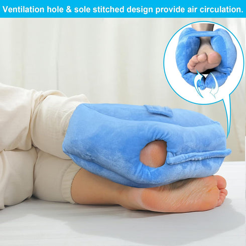 Jeelathy 1 Heel Protector Cushion Foot Support Pillow for Pressure Sores & Ulcers, Piece Foot Elevation Pillow Ankle
