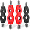 Honoson 4 Pieces Copper Pipe Cleaner Tool, 4 in 1 Brush for Plumbing Installation (Black, Red)