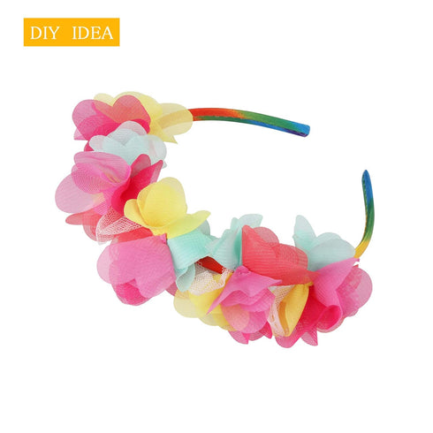 Pack of 26 DIY Satin Covered Fashion Headbands Set, 0.4 Inch/1 Cm Colorful Ribbon Hair Band Craft Headband Set