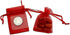 TheDisplayGuys 100-Pack XS Red Sheer Organza Gift Bags - 2" x 2 3/4" with Drawstring for Wedding Party Favors