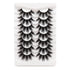 Veleasha False Eyelashes, Long Faux Mink Lashes, Fluffy Handmade Fake Eyelashes, 7 Pairs Pack Luxury Cat Eye