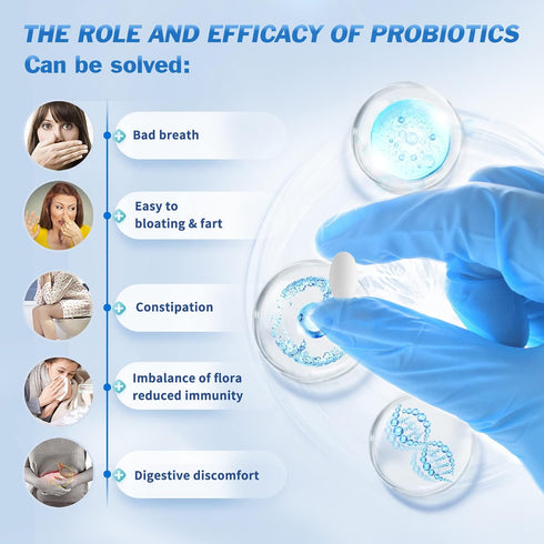 Probiotics 90 Billion CFUs, 18 Strains with 3 Organic Prebiotics & Vitamin C, Nutritional Supplement for Women, Men &