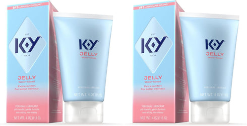 K-Y Jelly Personal Lubricant, Water-Based Formula | Body-Friendly | Safe with Latex