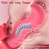 MoonSoil 10 Tongue Vibrator Sex Toys for Women, Thrusting Undulating Vibrators Dildo with Thrustion Wiggling