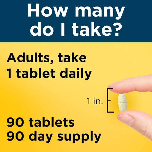 Nature Made Multivitamin For Him, No Iron, 90 Tablets, Daily Nutritional Support, 90 Day Supply