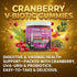 Gummies Gummy Vaginal Probiotic For Women | Prebiotics Cranberry D-Mannose Uva-Ursi Digestive Enzymes | Vaginal Health