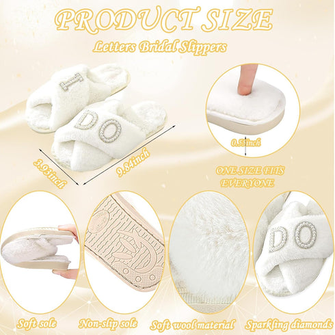 Bride To Be Gift Set, Bride Makeup Bag, I Do Bride Slippers, Robe, Hair Clip, Wedding Gifts