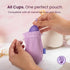 Lena Menstrual Cup Storage Bag Cotton Drawstring Pouch for Menstrual Cups, Period Cup Carrying Case, Breathable Cup