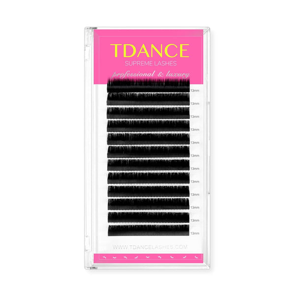 TDANCE Premium Lash Extension C CC D DD J B L Curl 0.03-0.18mm Thickness Individual Eyelash Extensions