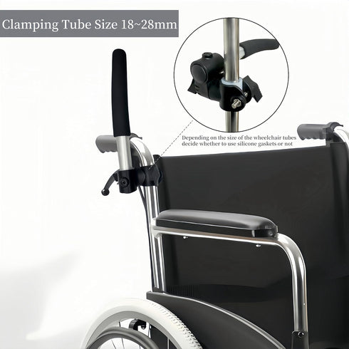 owfccla 2-Pack Universal Wheelchair Handle Extenders & Stroller Extension Handles -Adjustable Push Bar for Tall