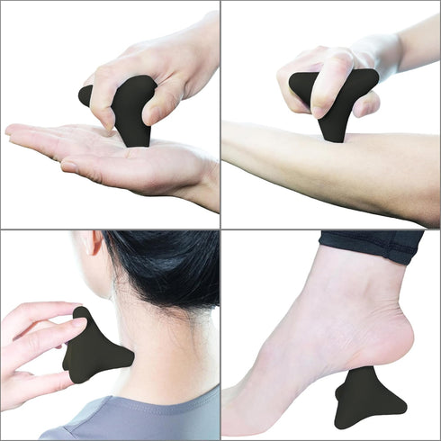 SIMPLECOOL 32.6(Black) Manual Trigger Point Massage Tool. Small Massager Ball for Deep Tissue Myofascial Release