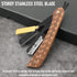 Premium Barber Straight Razor with 100 Single Edge Blades, Stainless Steel Shaver for Men Home & Salon