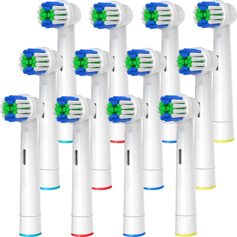 Replacement Toothbrush Heads Compatible with Oral B Braun, 12 Pcs for 7000/Pro 1000/9600/500/3000/8000