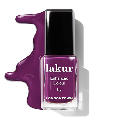 LONDONTOWN Lakur Nail Polish, Portobello Plum, 0.4 fl. oz.