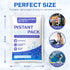 25 Pack Instant Cold Packs - Disposable Ice Packs for Injuries, Pain Relief, Swelling, Inflammation, Sprains, Toothache